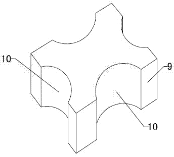 Concrete cushion block and preparation technology thereof