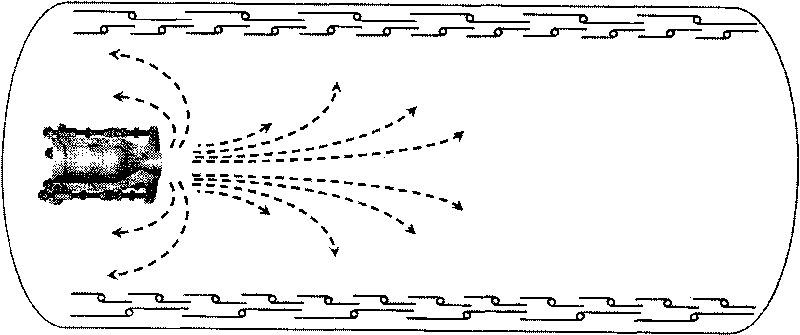 Heat sink wall panel structure arrangement for increasing absorption of plume gas