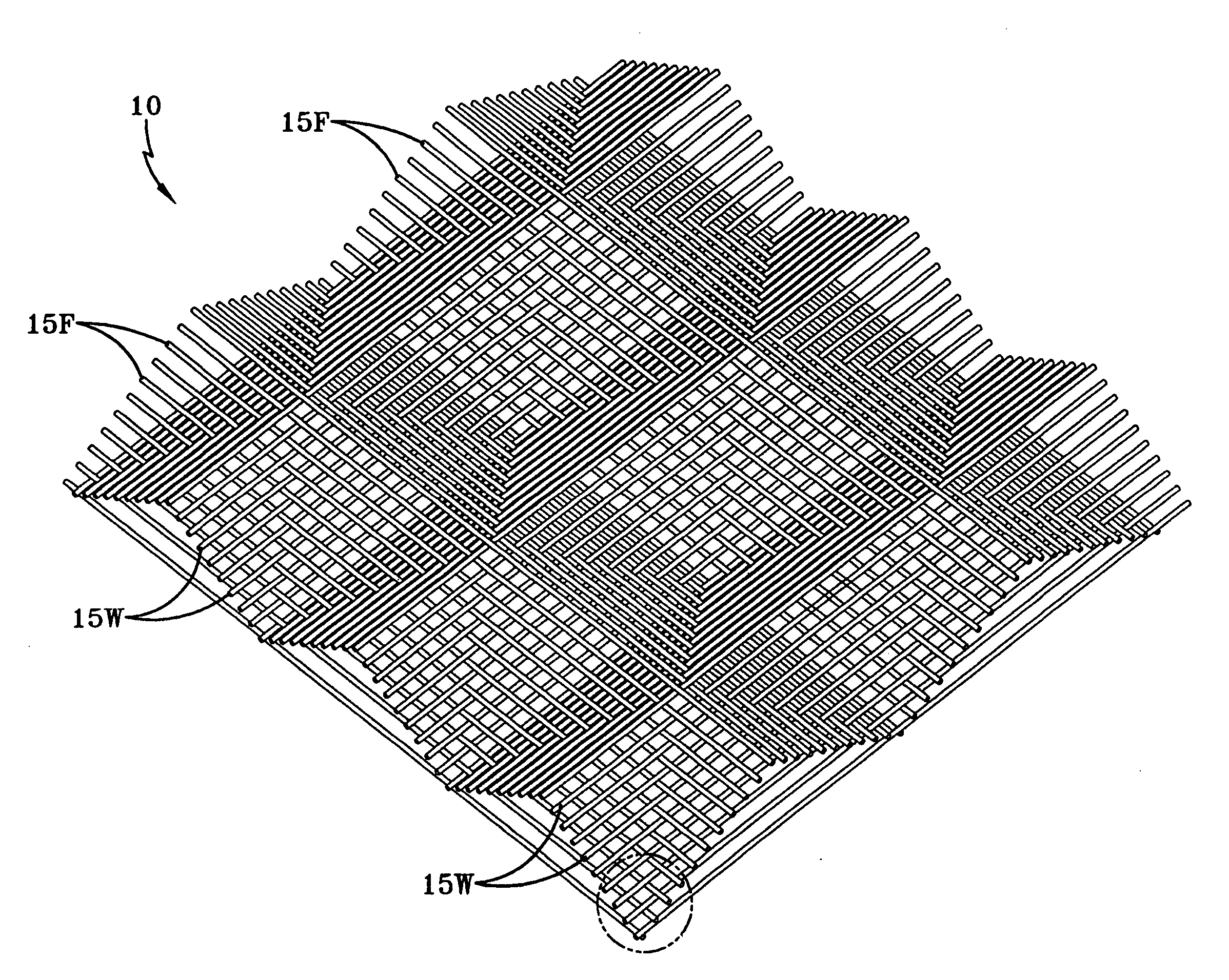 Pyramidal fabrics having multi-lobe filament yarns and method for erosion control