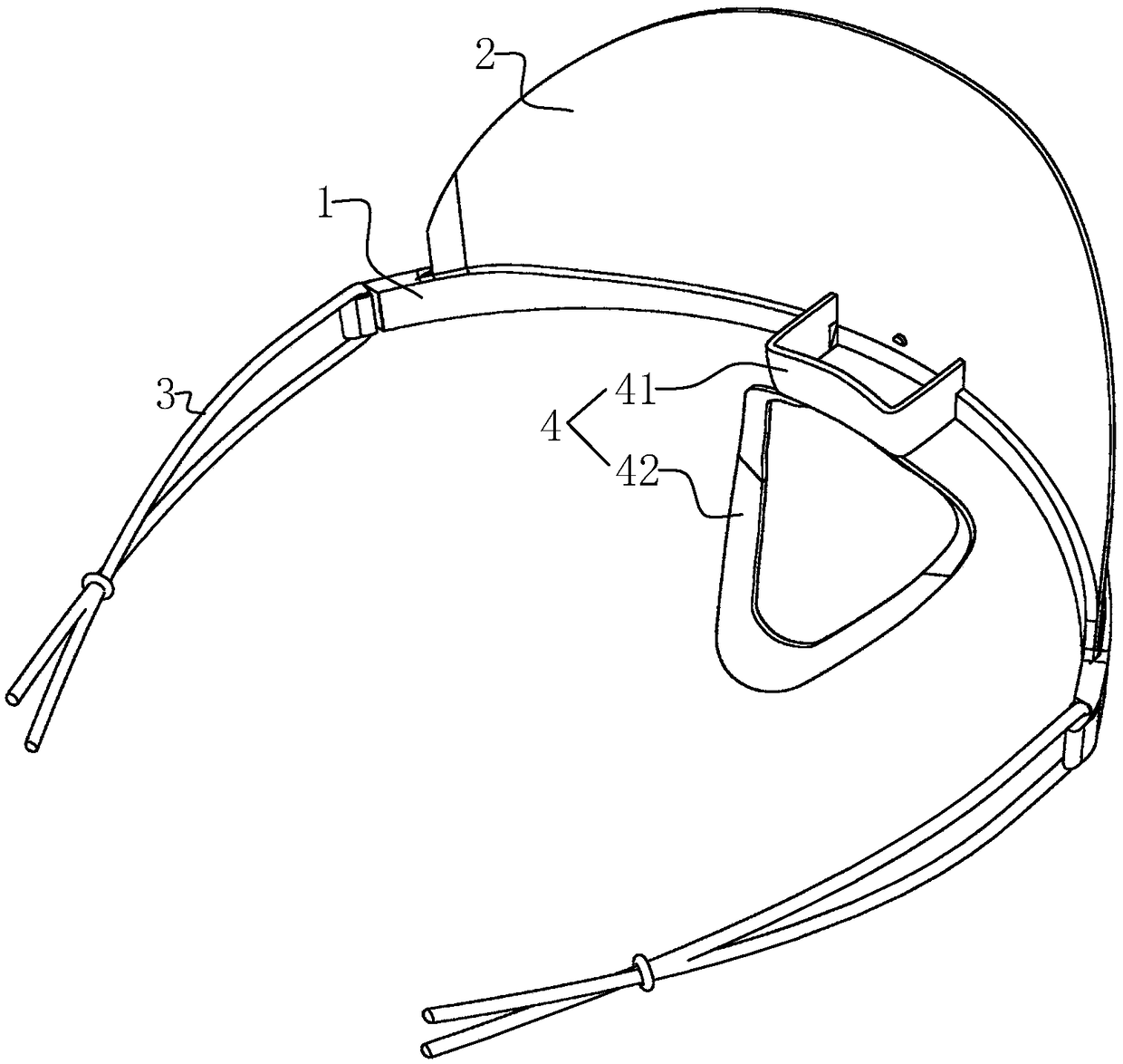 Transparent face mask and mounting method thereof