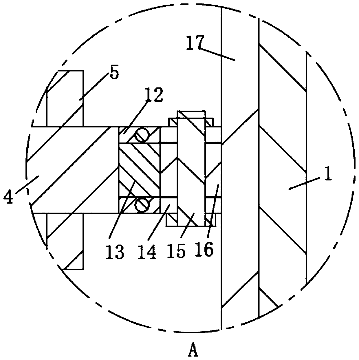 Anti-sticking wall type mixer for processing grain and fruit comprehensive oatmeal and using method thereof