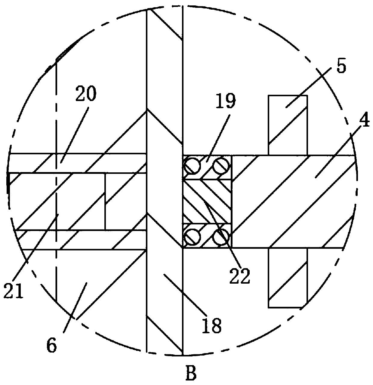 Anti-sticking wall type mixer for processing grain and fruit comprehensive oatmeal and using method thereof