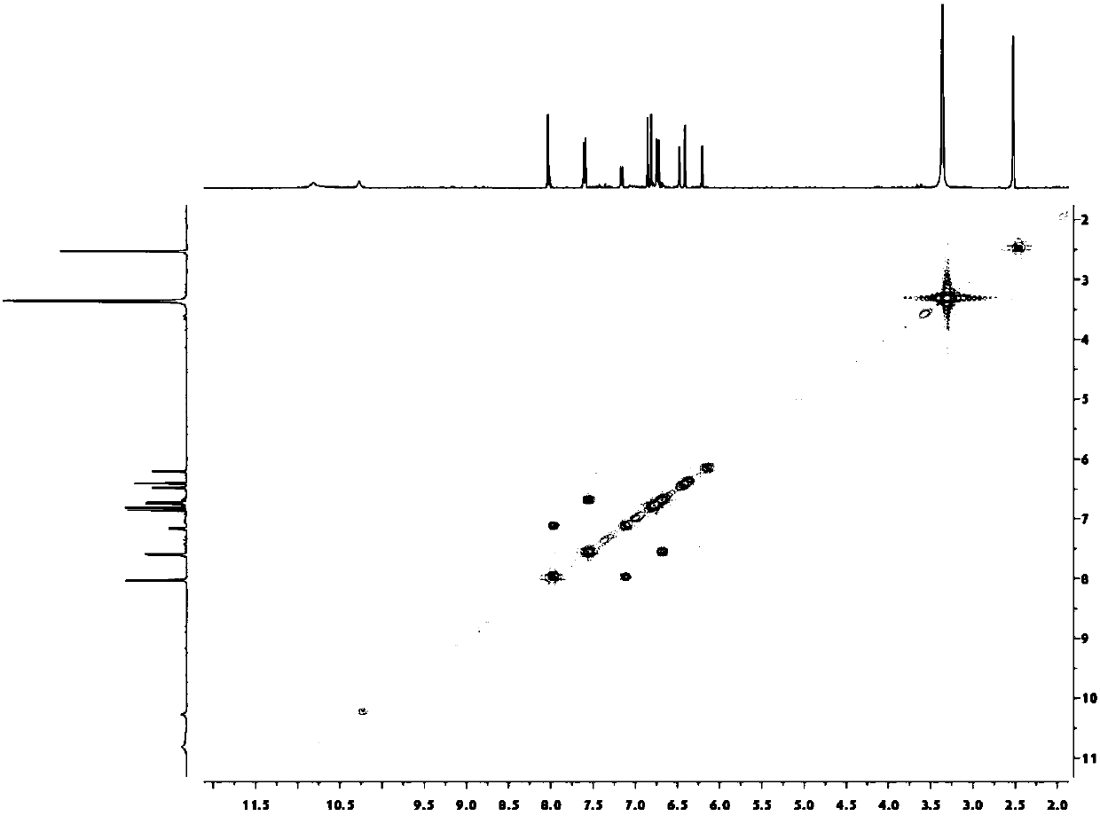 Biflavonoid compound as well as preparation method and application thereof