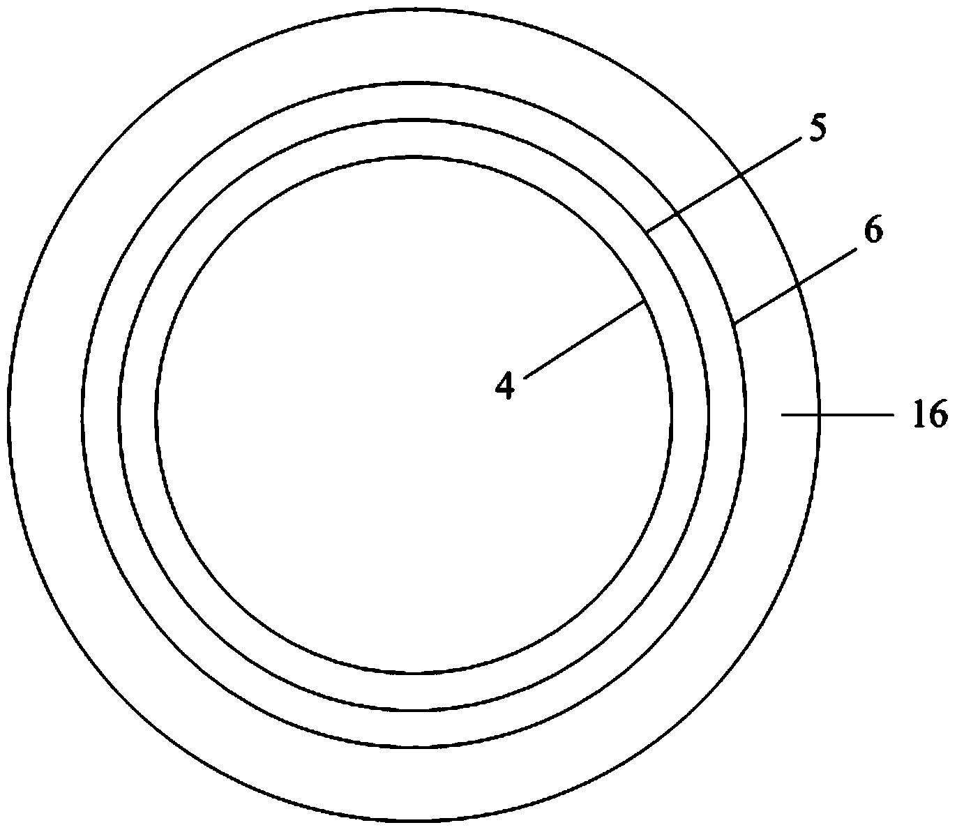 In-pile heat separation system of liquid heavy metal cooling natural circulating pool type reactor