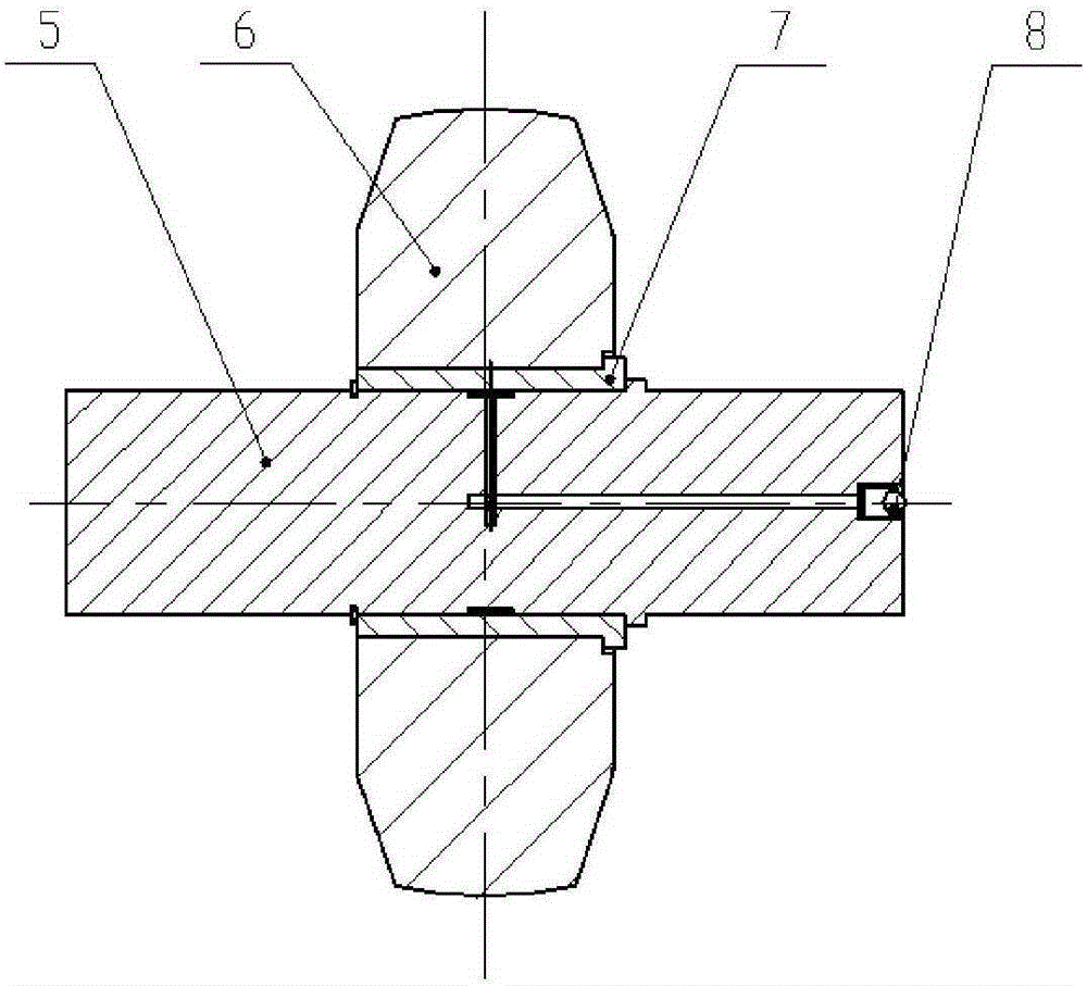 Combined type slewing bearing device