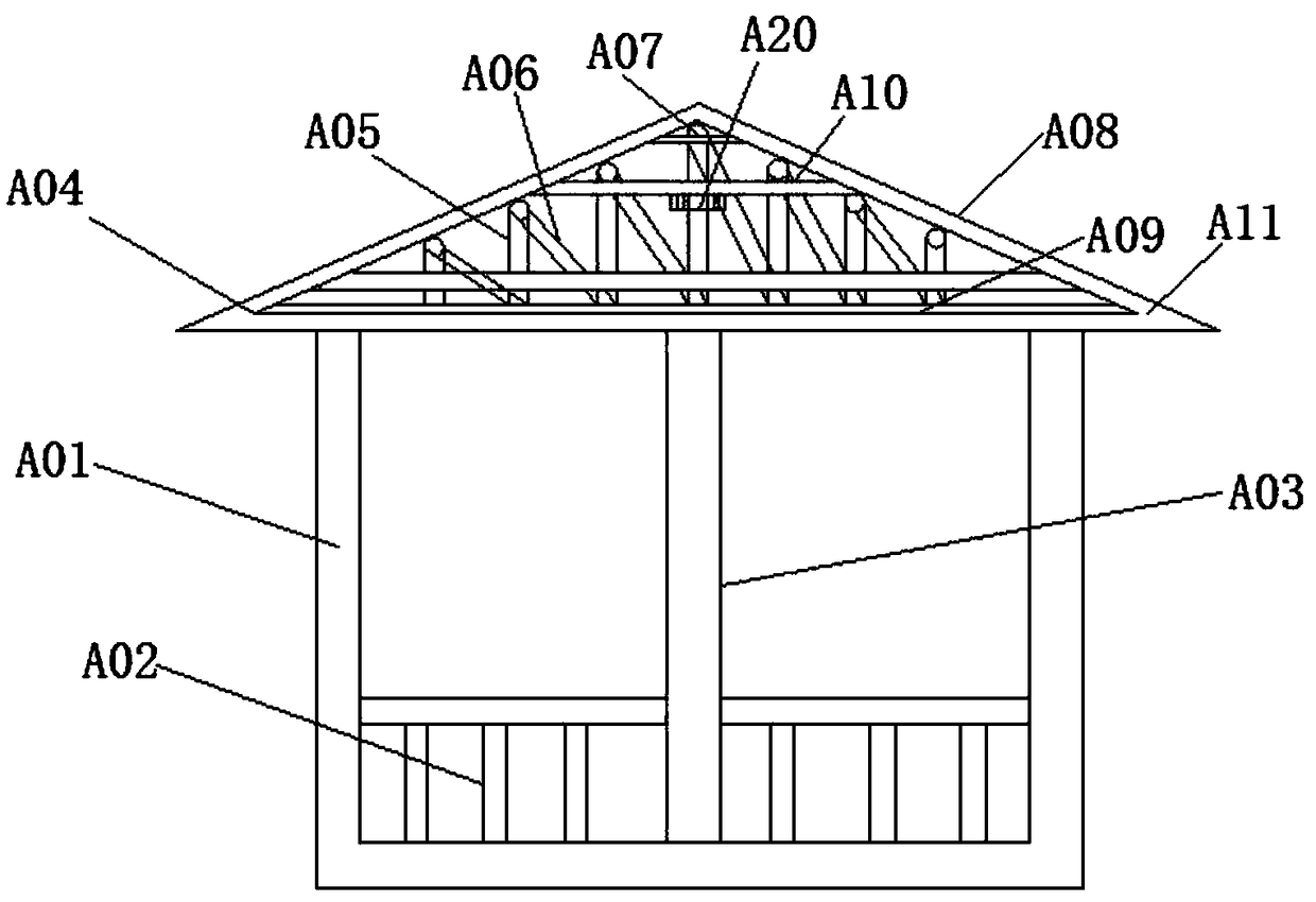 Light material shading kiosk with decorative sheet for garden