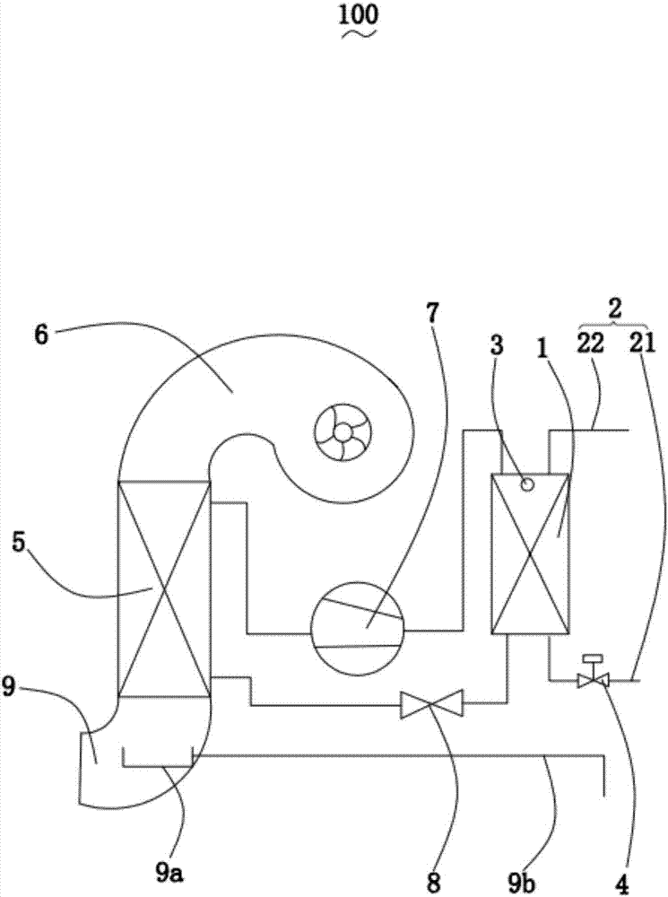 Directly-heated type heat pump water heater