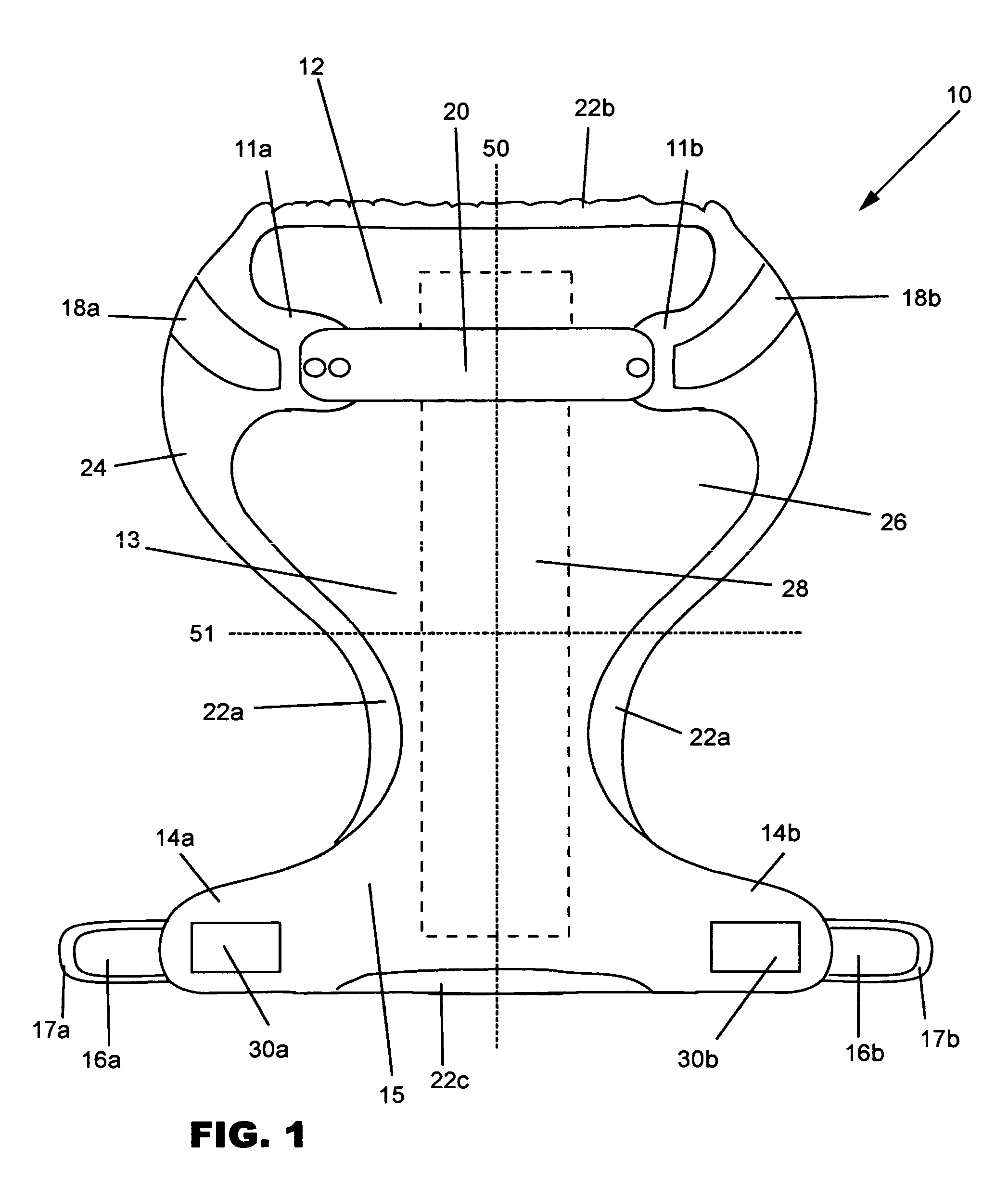 Absorbent article with front waist belt