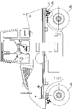 Rubber-tyred road roller and oil injection system thereof