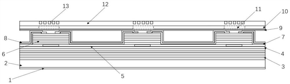 Array laser based on waveguide grating coupler and preparation method thereof