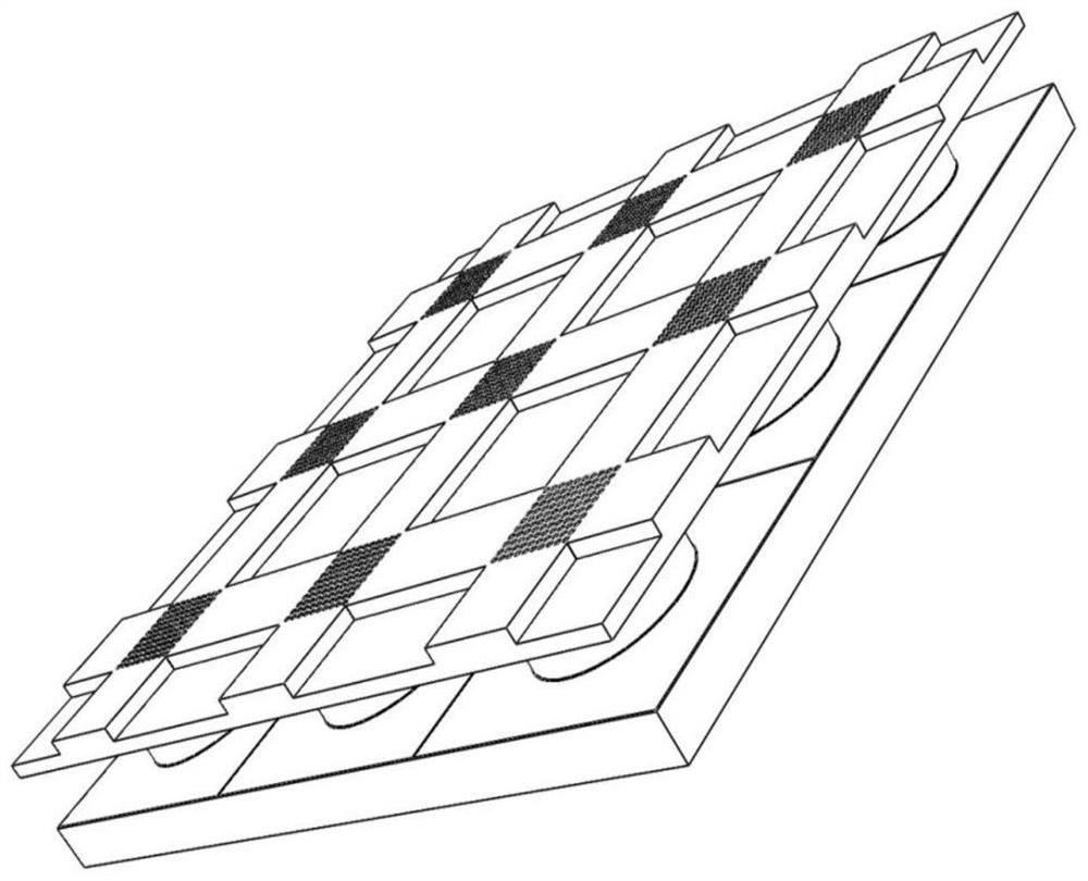 Array laser based on waveguide grating coupler and preparation method thereof