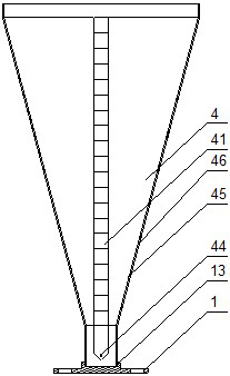 Carbon fiber ridge horn antenna unit and manufacturing method thereof