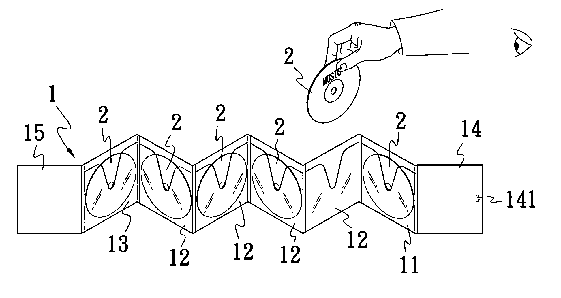 Structure of CD storage