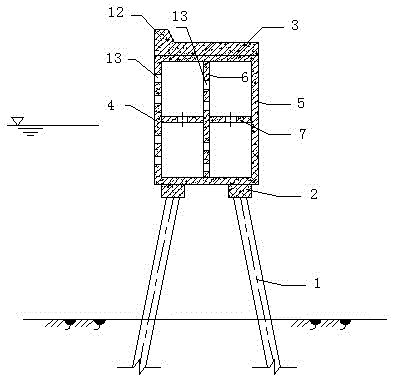 Arc-shaped air-permeable breakwater