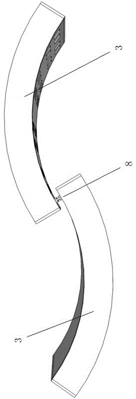 Arc-shaped air-permeable breakwater