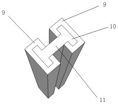 Arc-shaped air-permeable breakwater