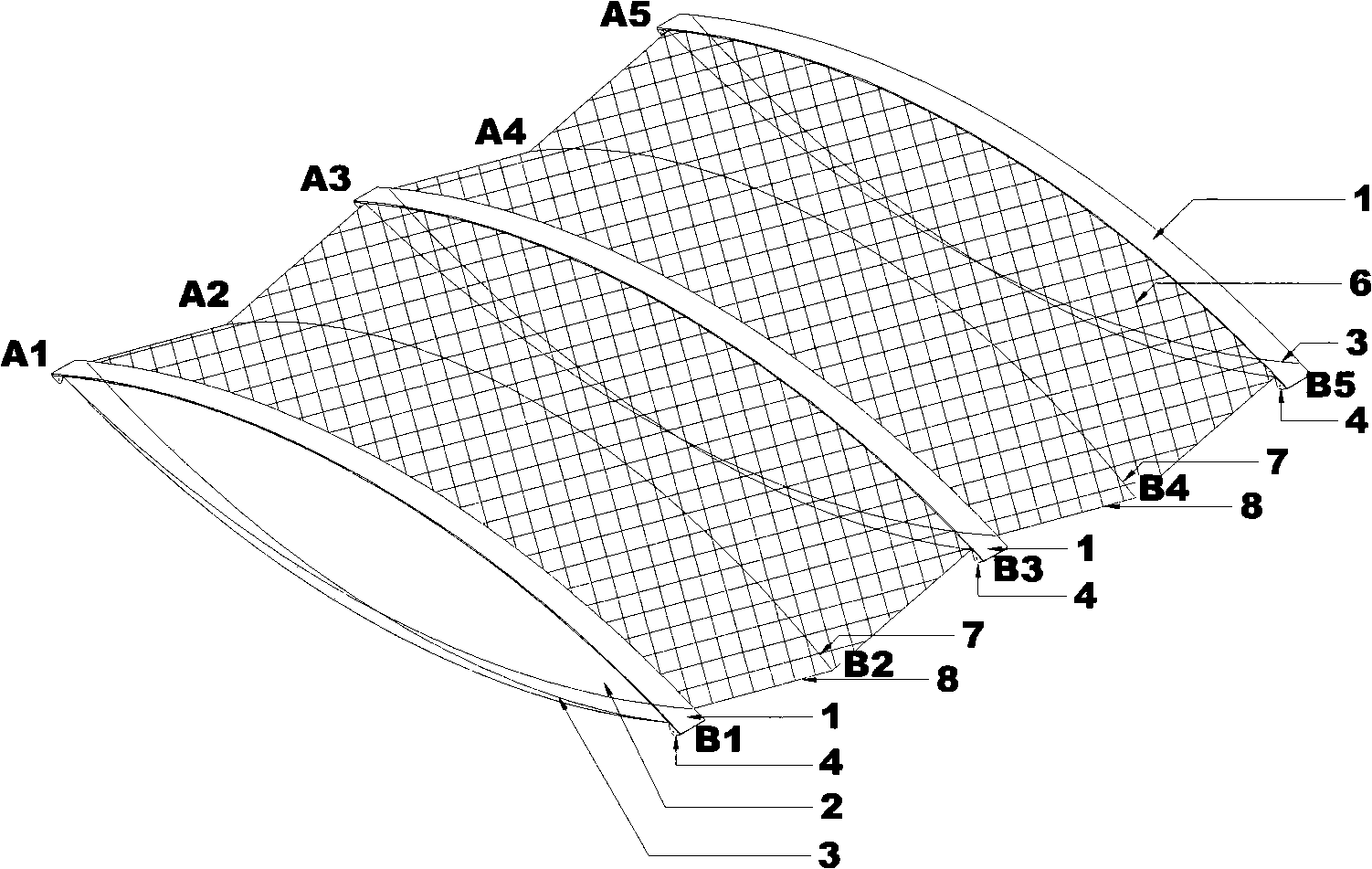 Inflating and stretching integral film