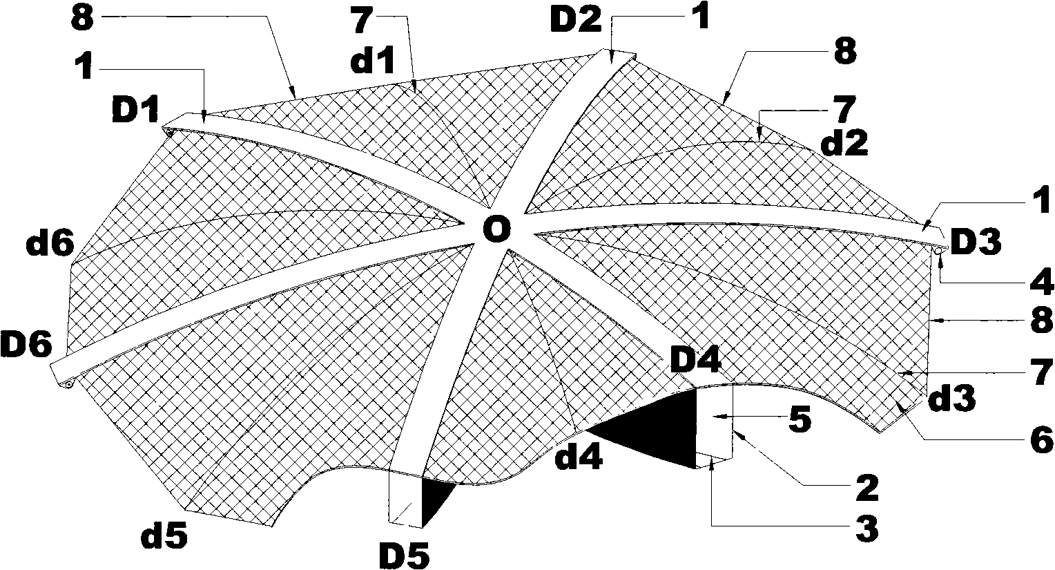 Inflating and stretching integral film