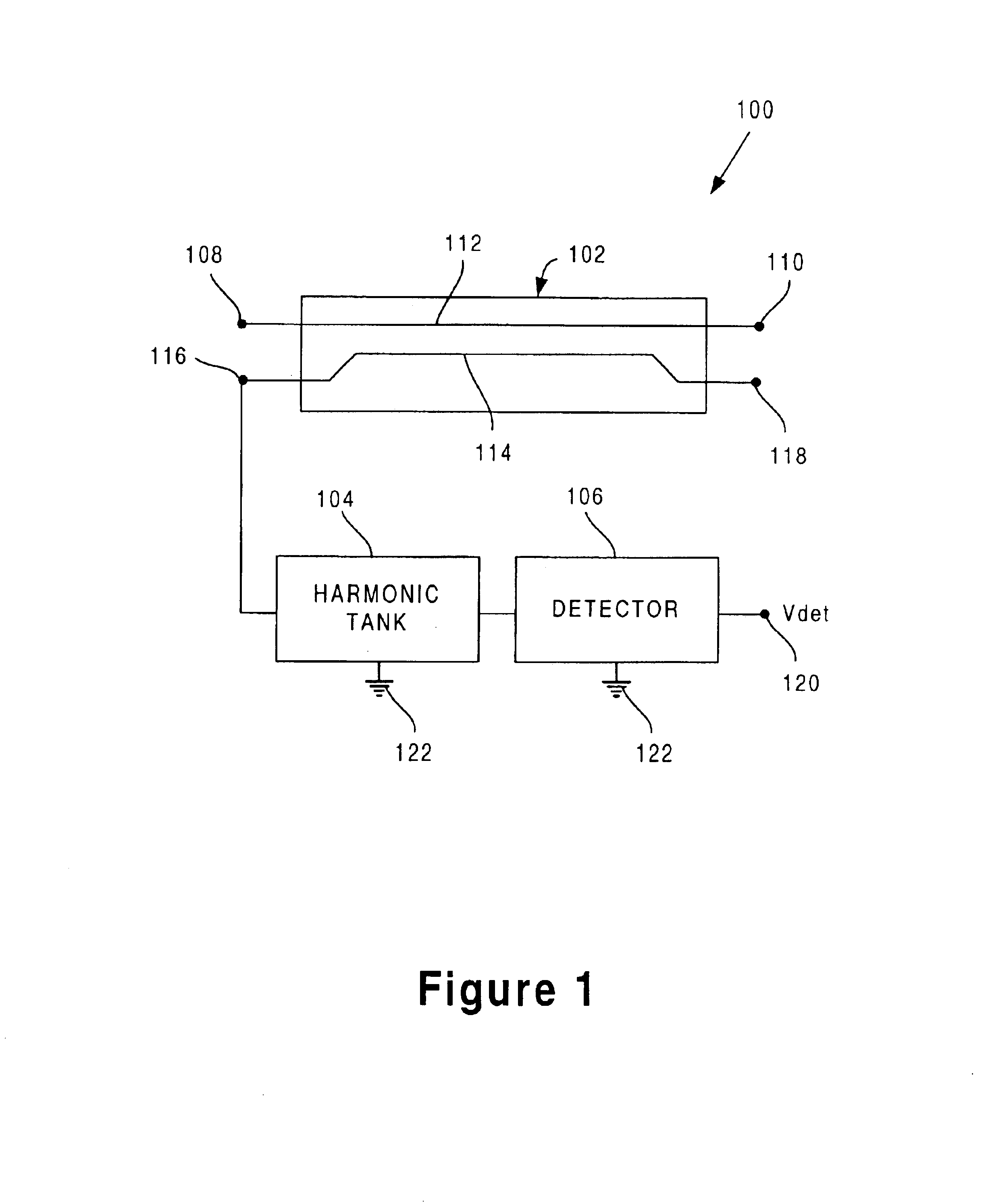 Efficient coupler detector circuit with reduced harmonic distortion