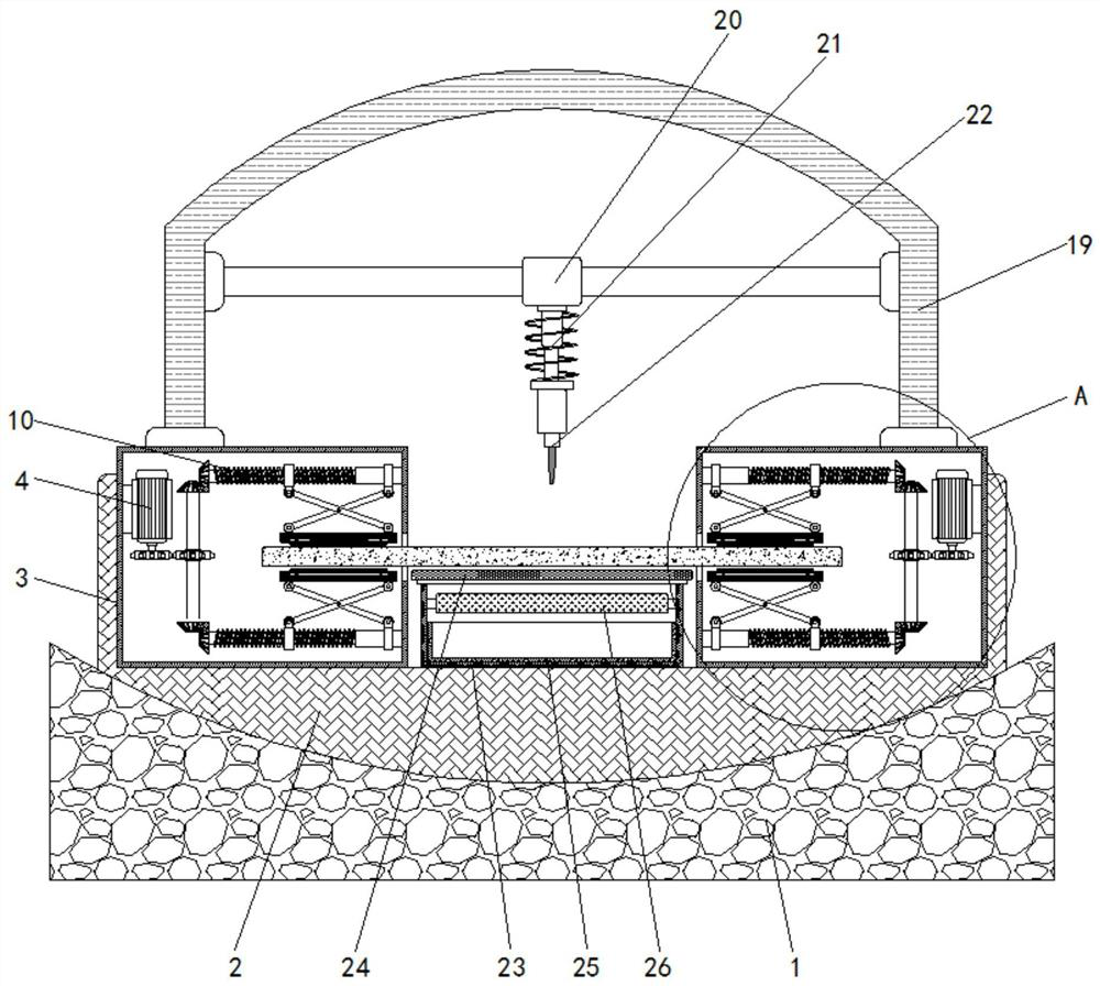 Environment-friendly auxiliary mechanism for high-end equipment manufacturing tailoring machine