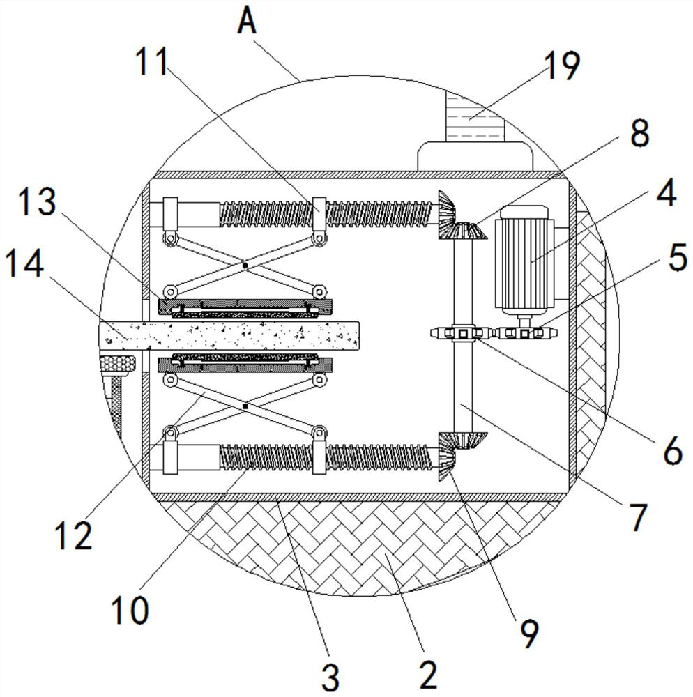 Environment-friendly auxiliary mechanism for high-end equipment manufacturing tailoring machine