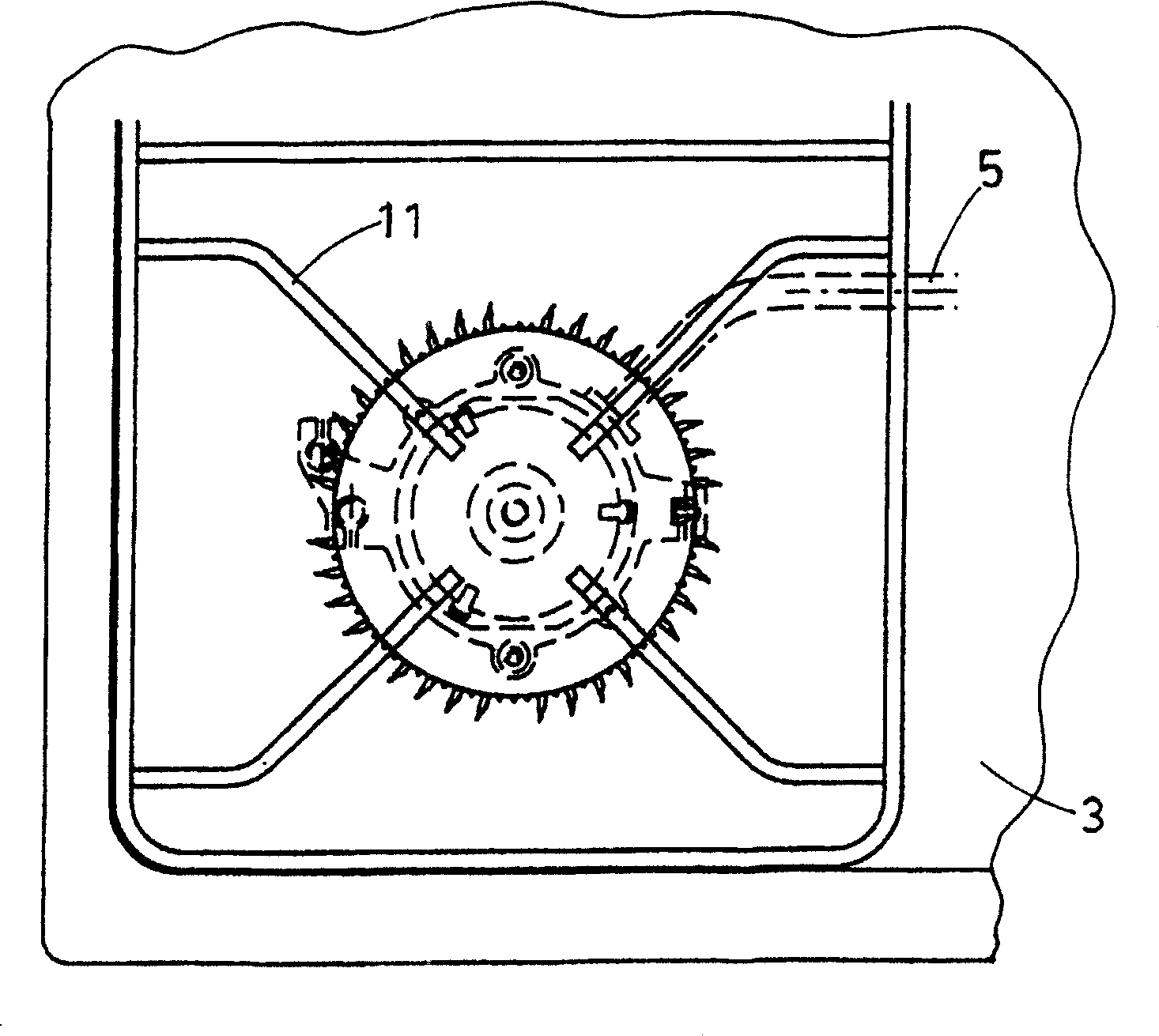 Gas burner crown for kitchen hobs