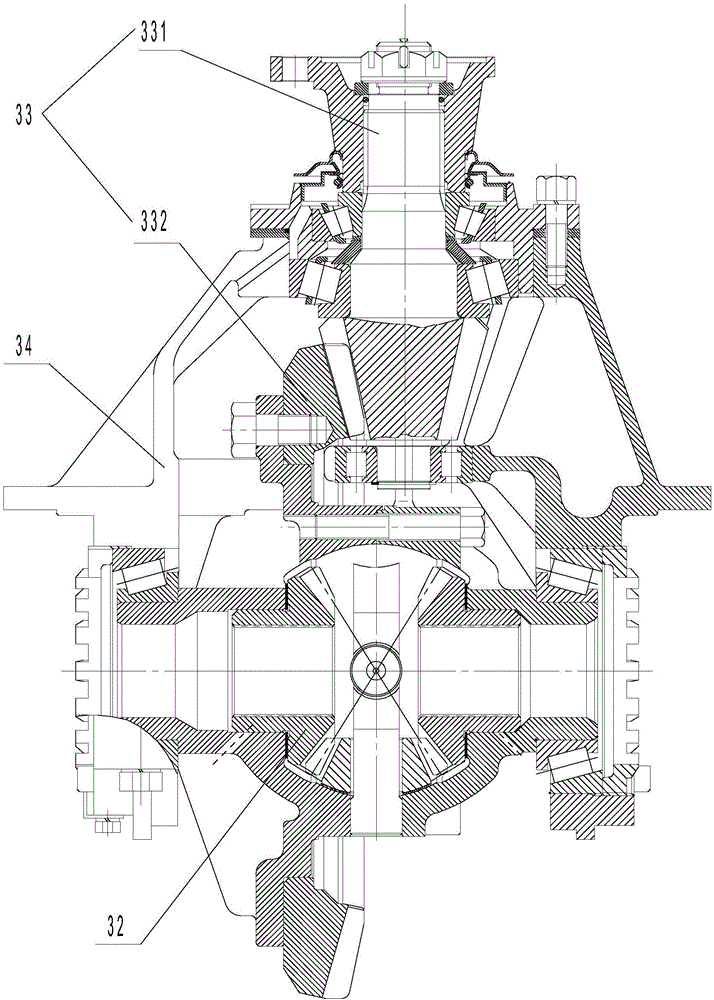 Method for testing fatigue life of gear of driving axle differential