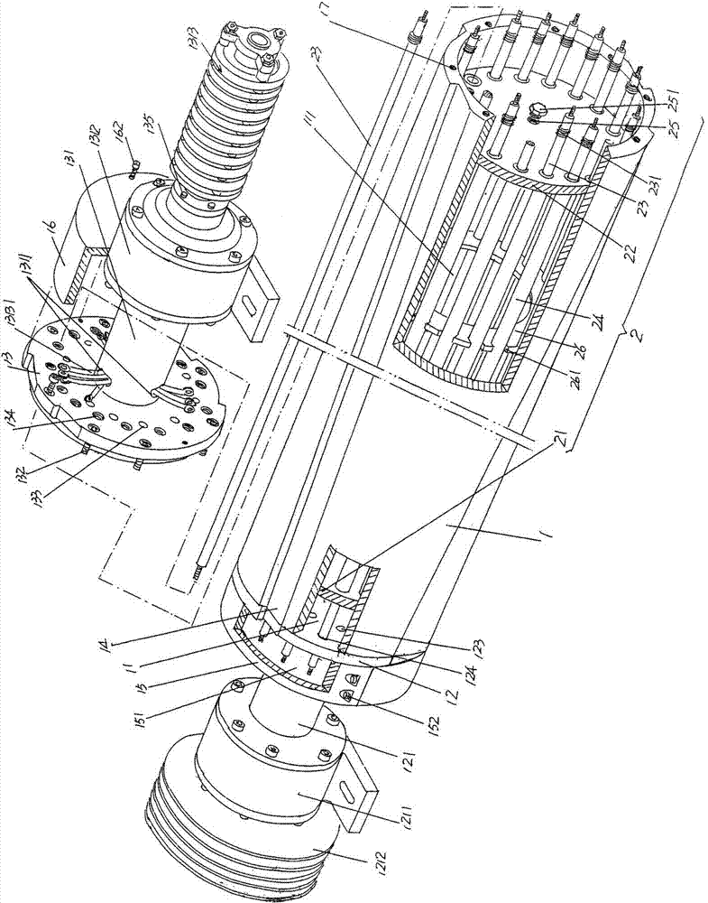 Iron finishing machine iron finishing roller structure