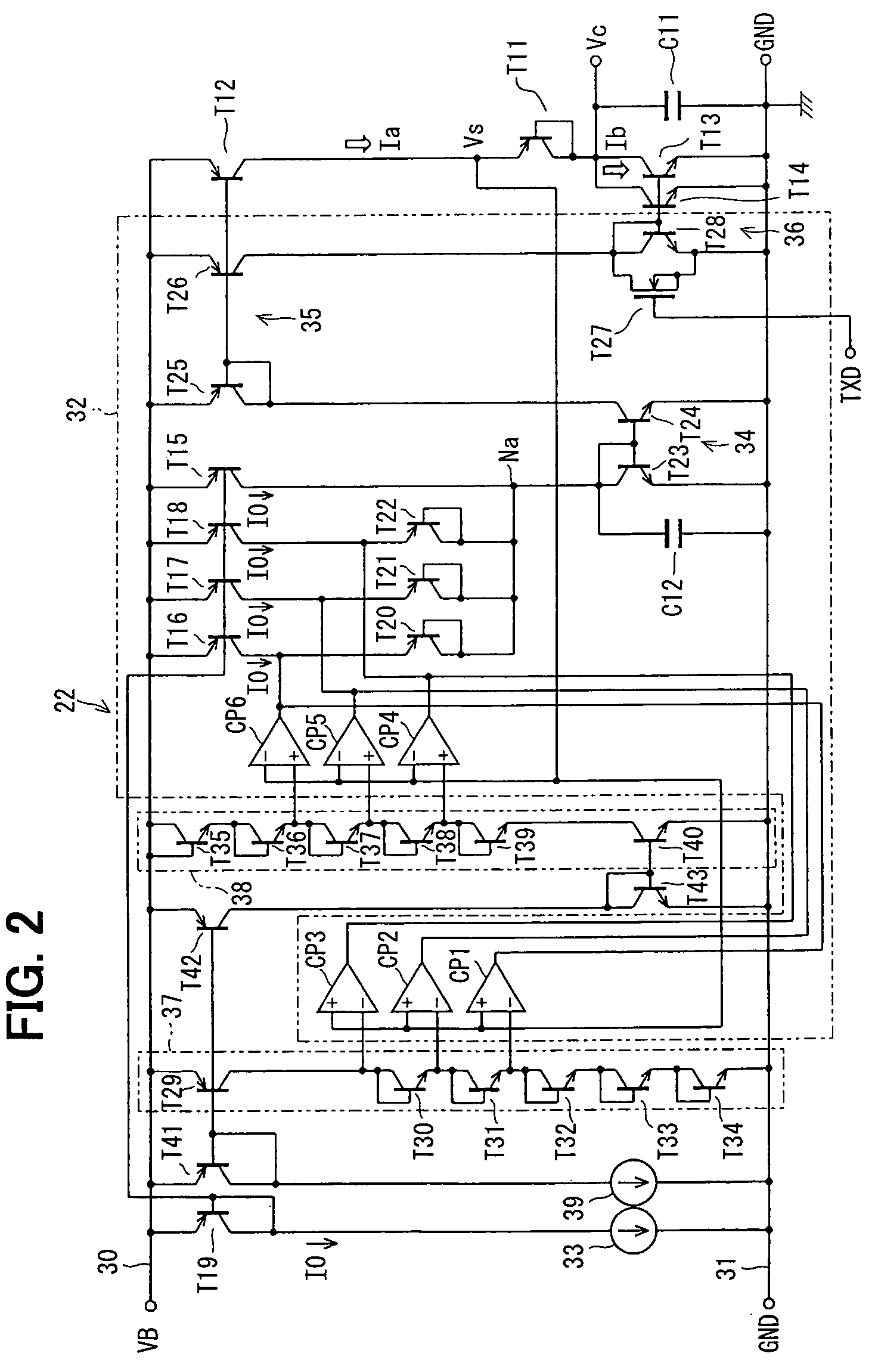 Integrated circuit for transceiver device with means for suppressing superimposed noise and for generating a more accurate output signal