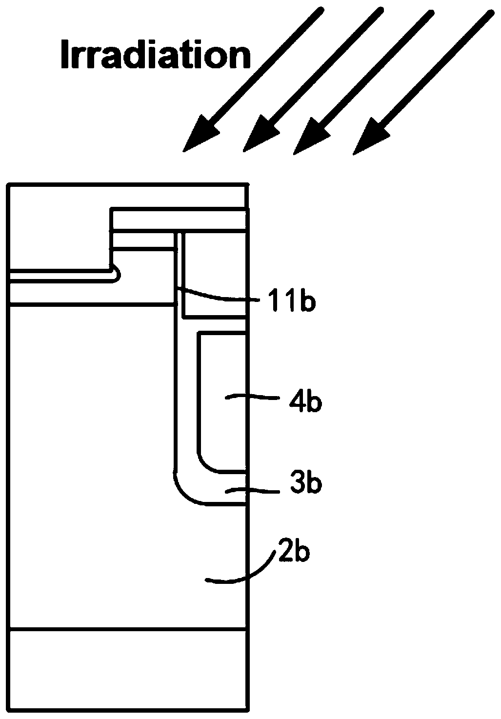 Method for recovering threshold voltage reduction of MOSFET after irradiation