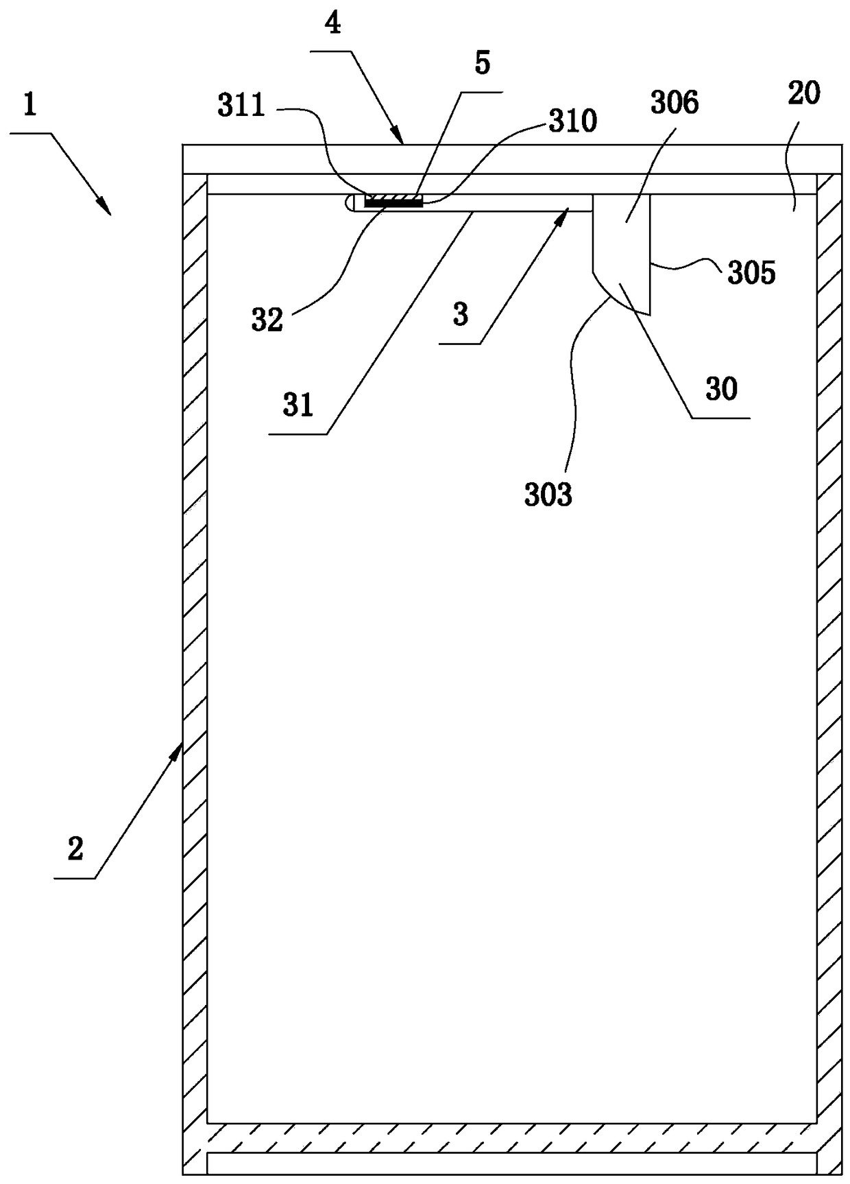 A structure-improved milk powder spoon