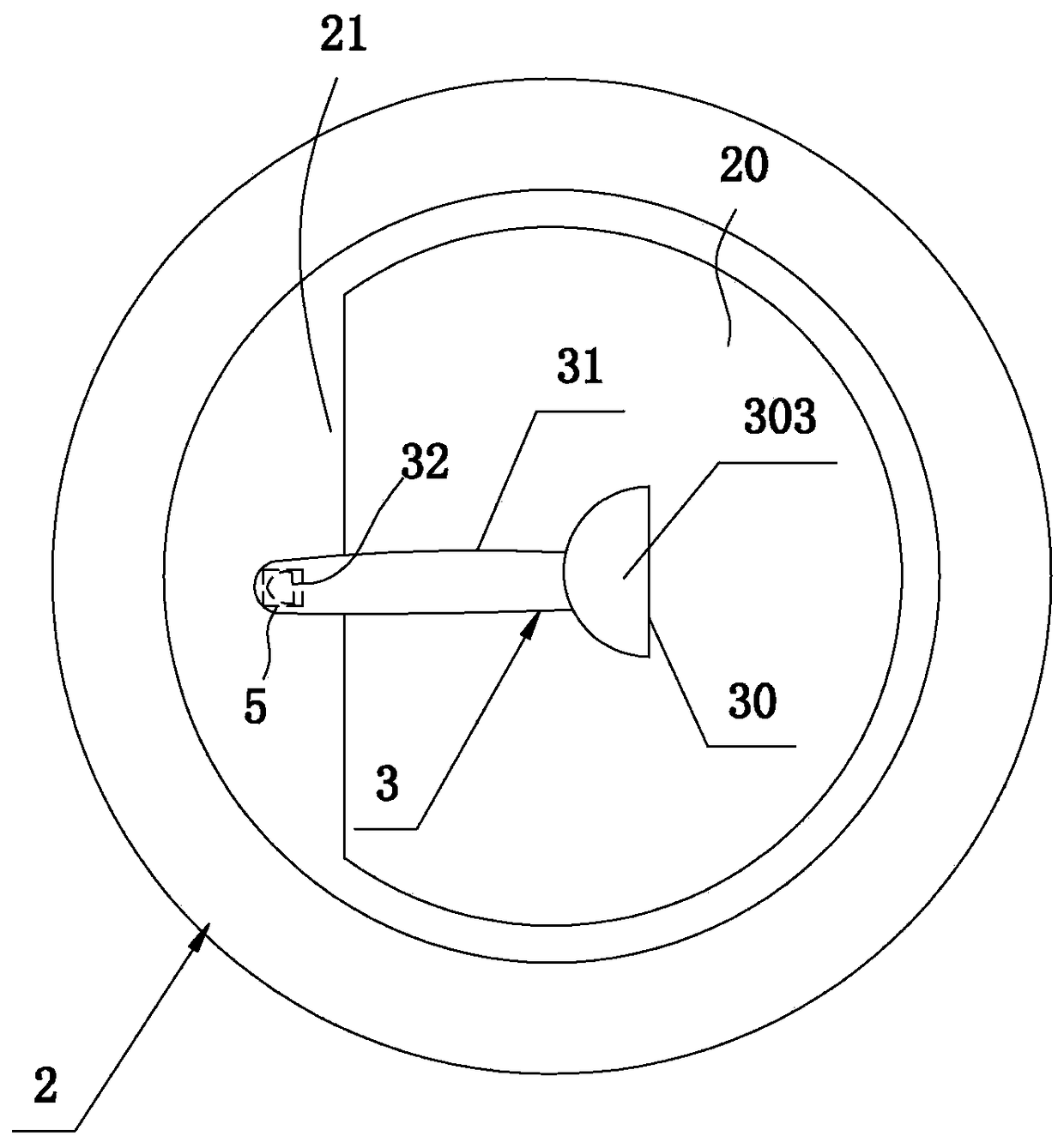 A structure-improved milk powder spoon