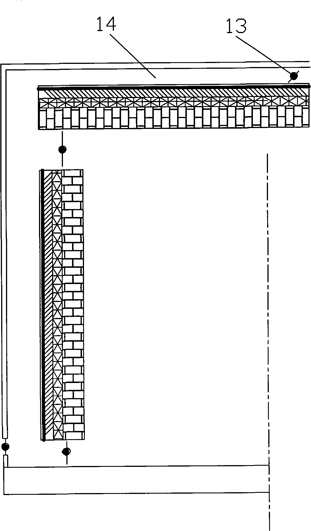 Solar energy storage ventilated heating system