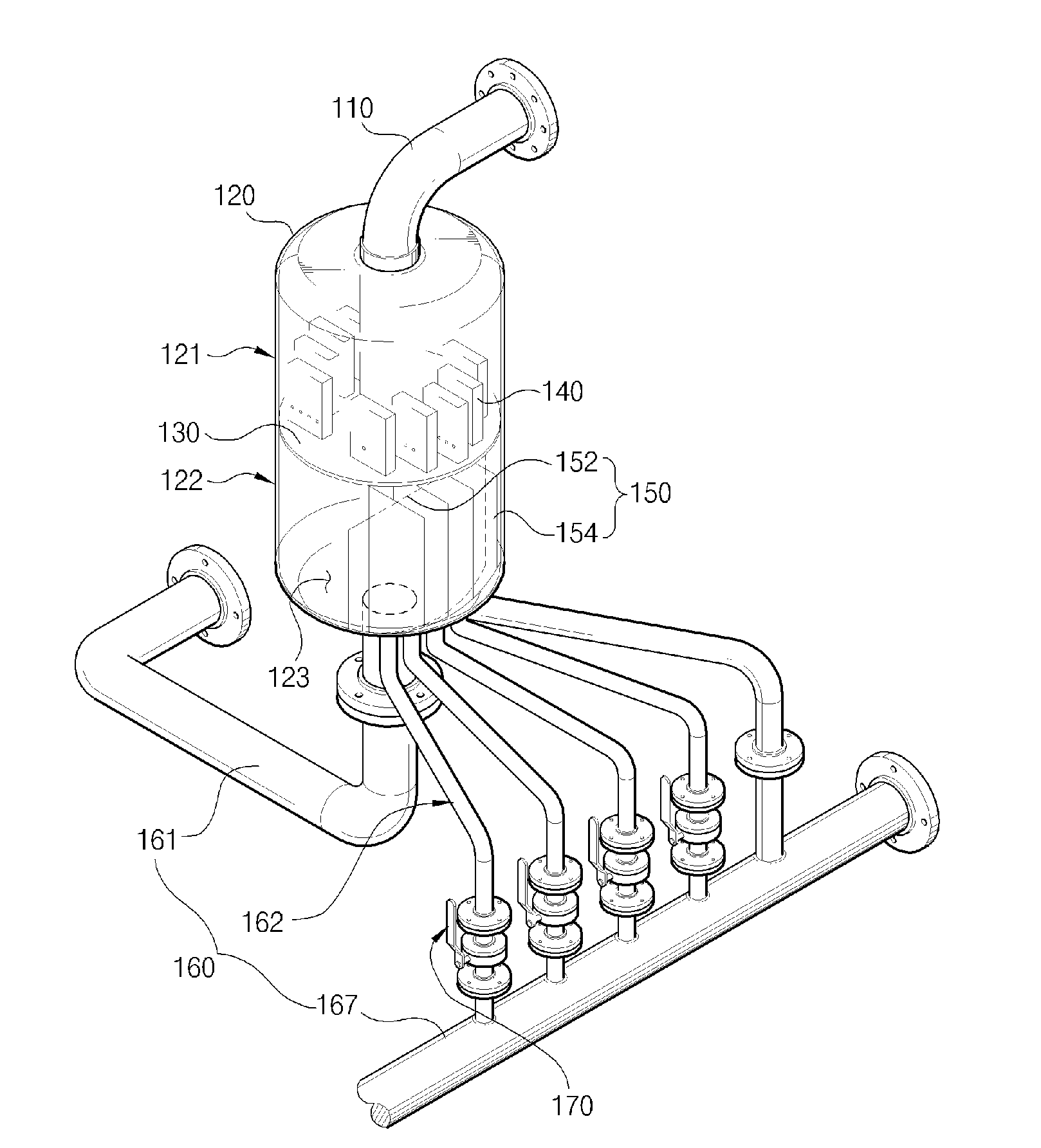 Liquid distribution device