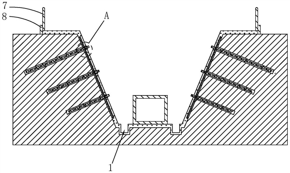 Soil nailing wall support construction process