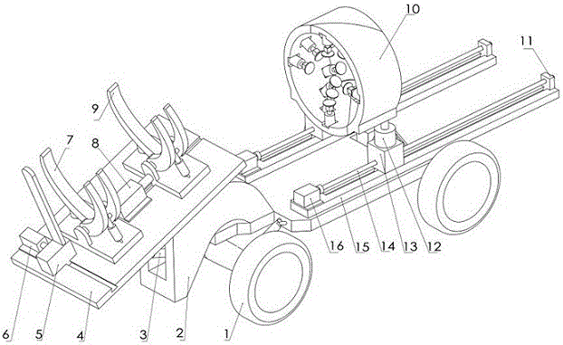 Automatic lumbering and pruning robot