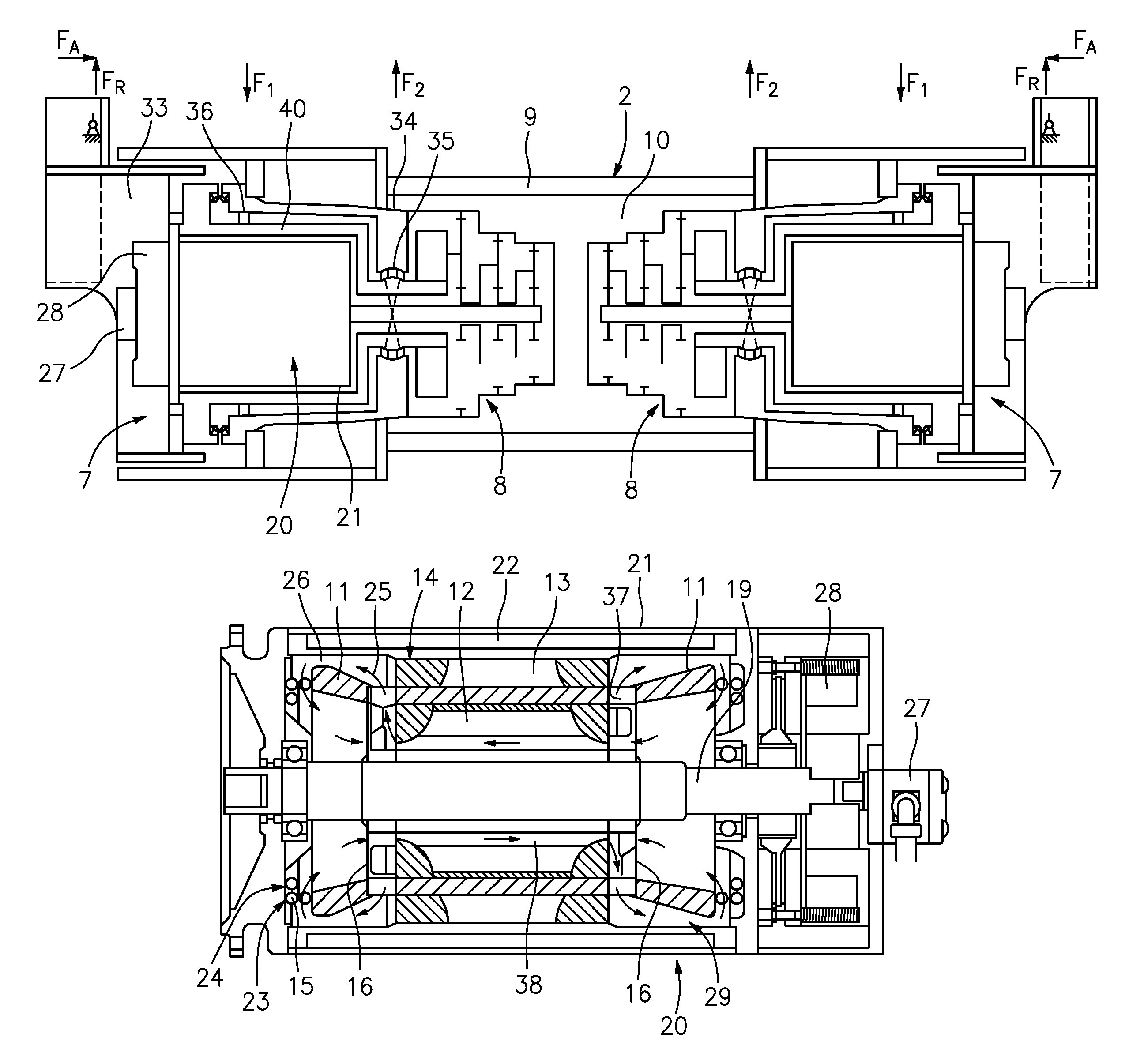 Self-propelled surface milling machine with electrical mill roll drive