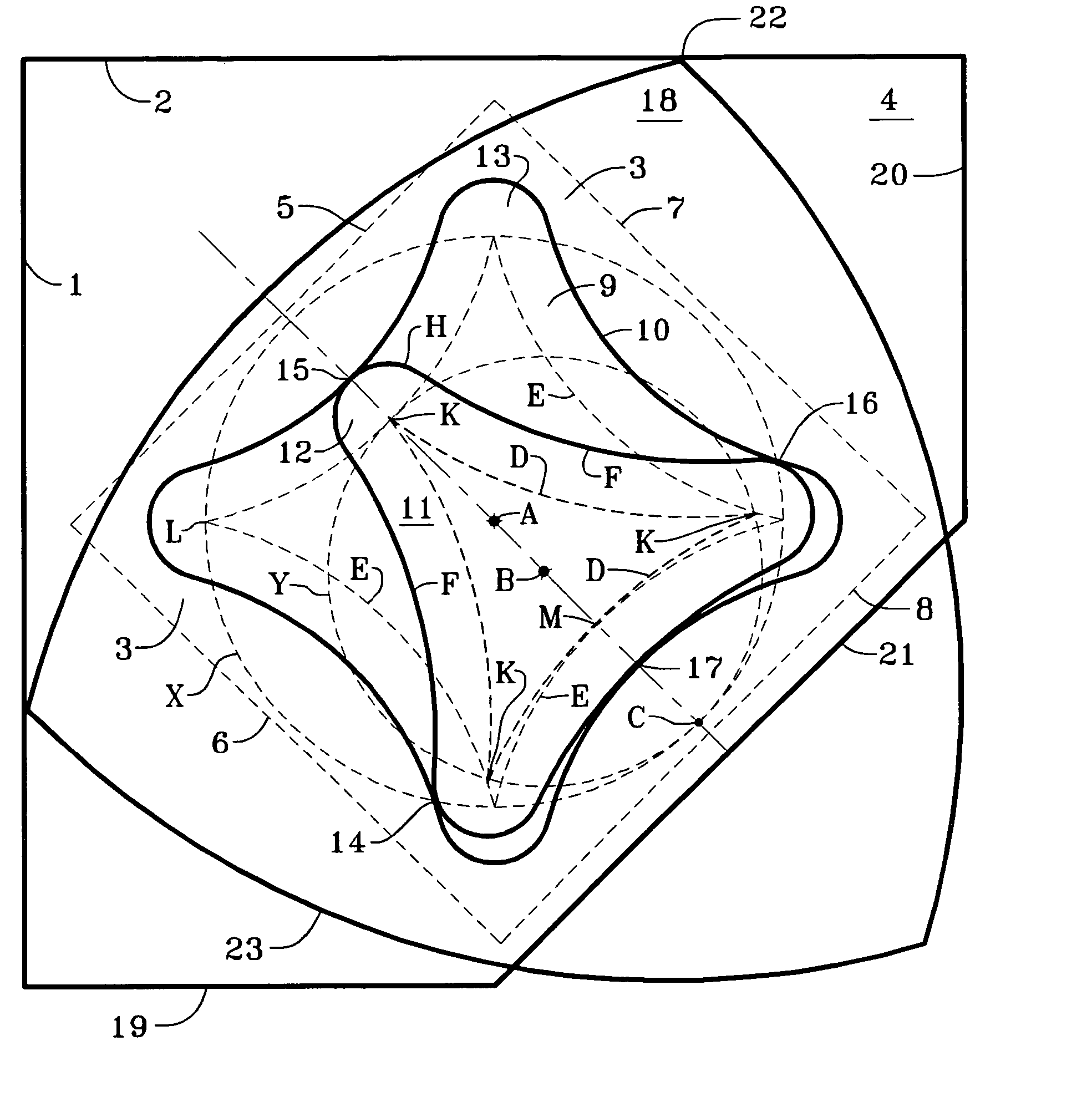 Turntable with turning guide