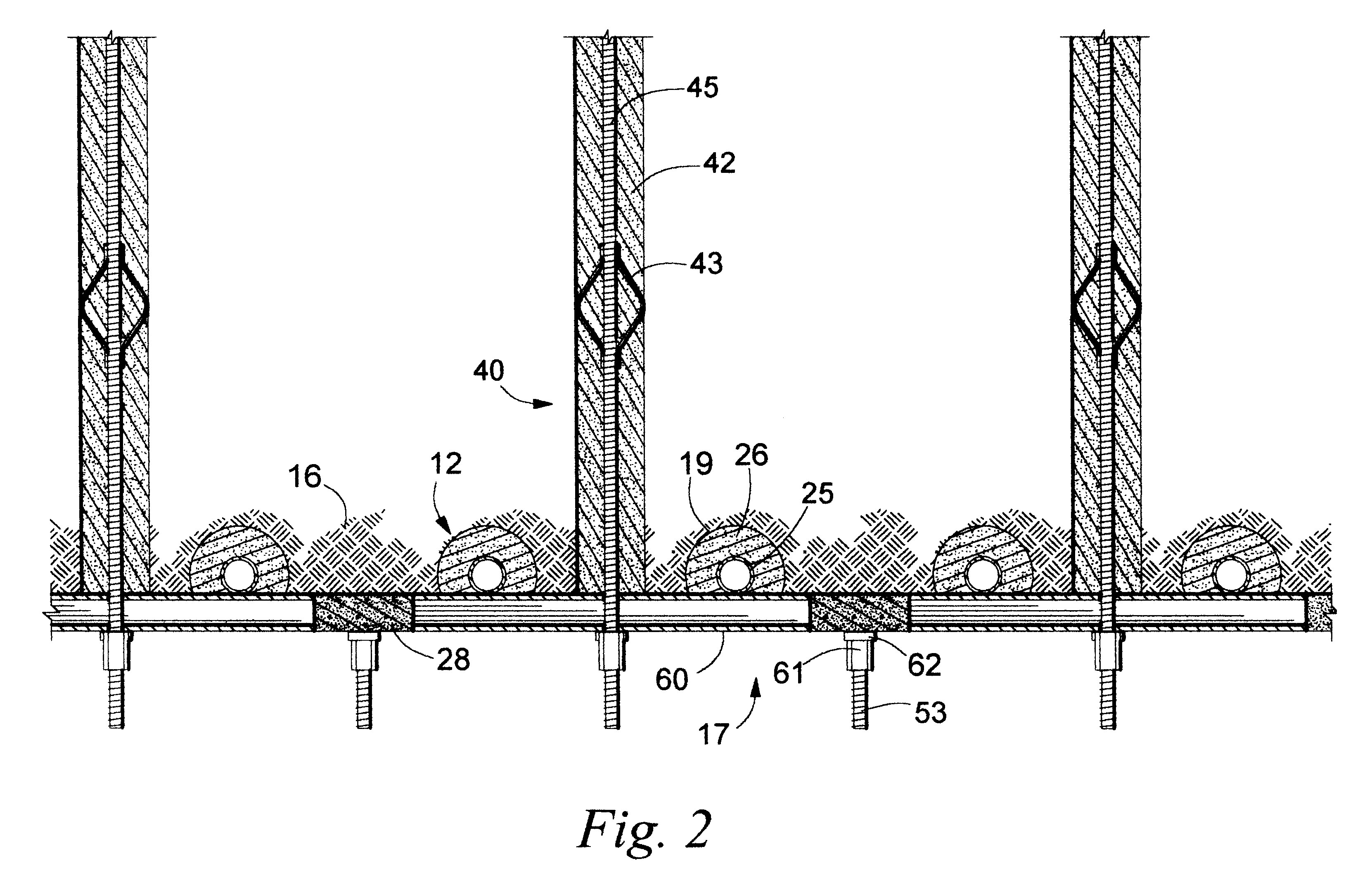 Method and apparatus for a shoring wall