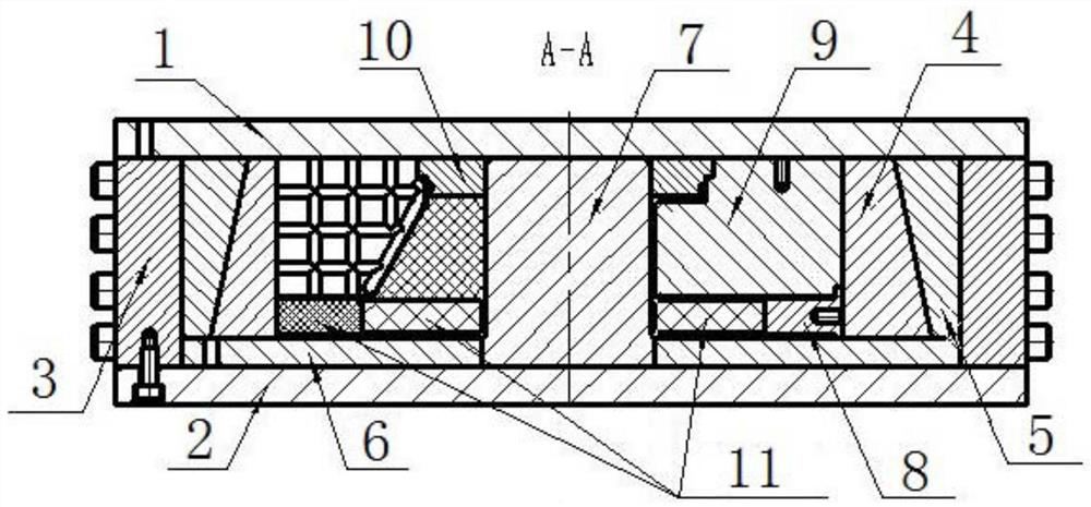 Forming tool for satellite reflector composite central retaining ring