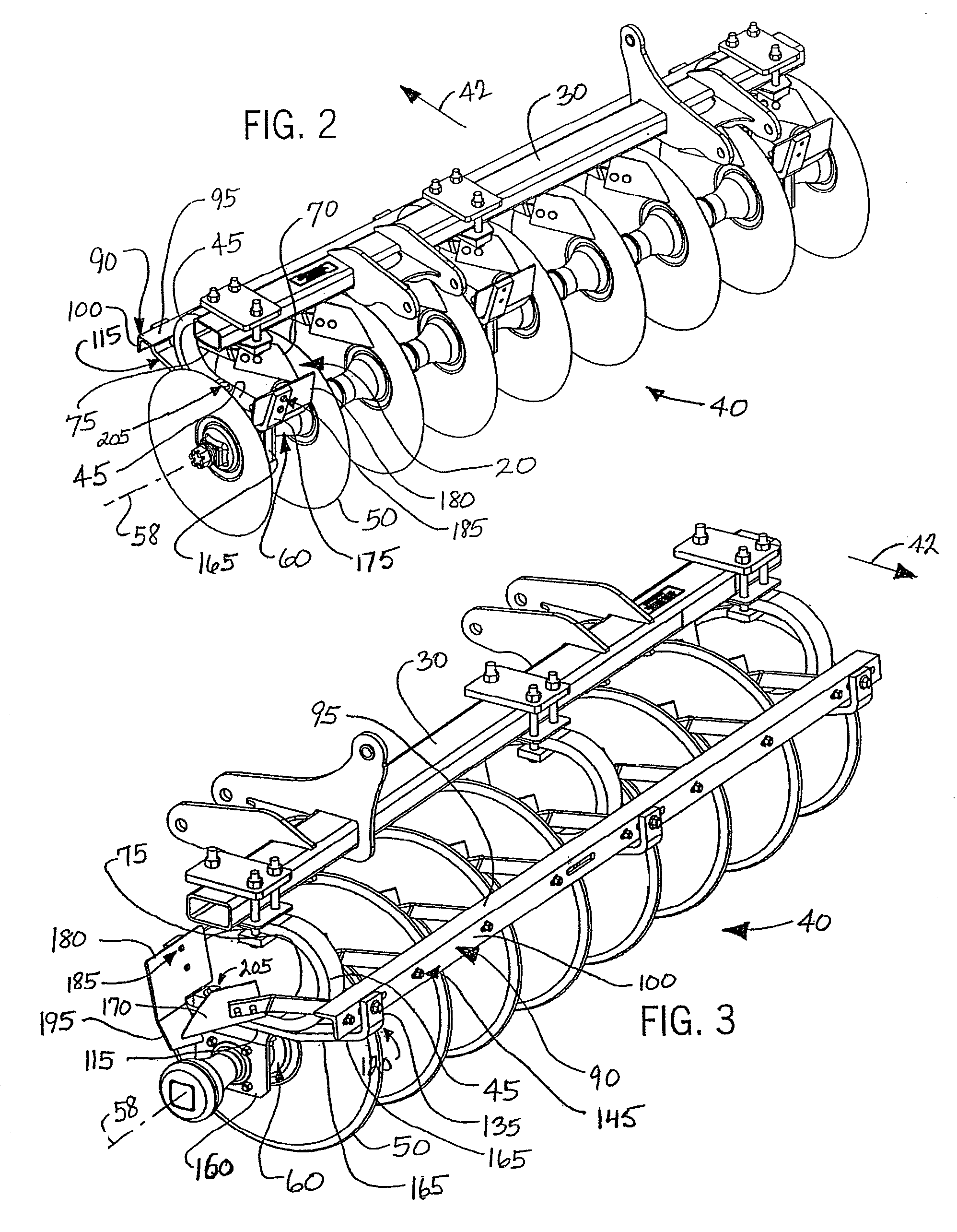 Disc blade scraper system