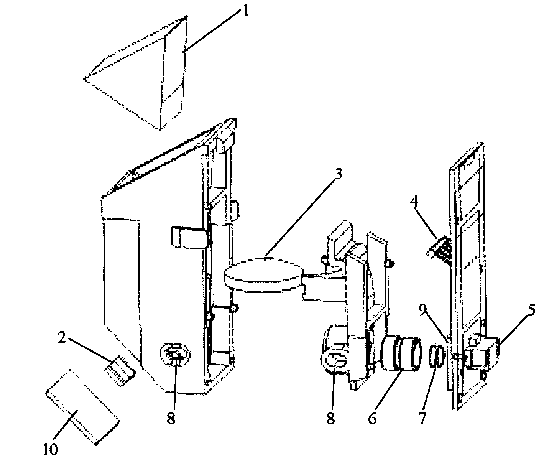 Single finger print collecting device