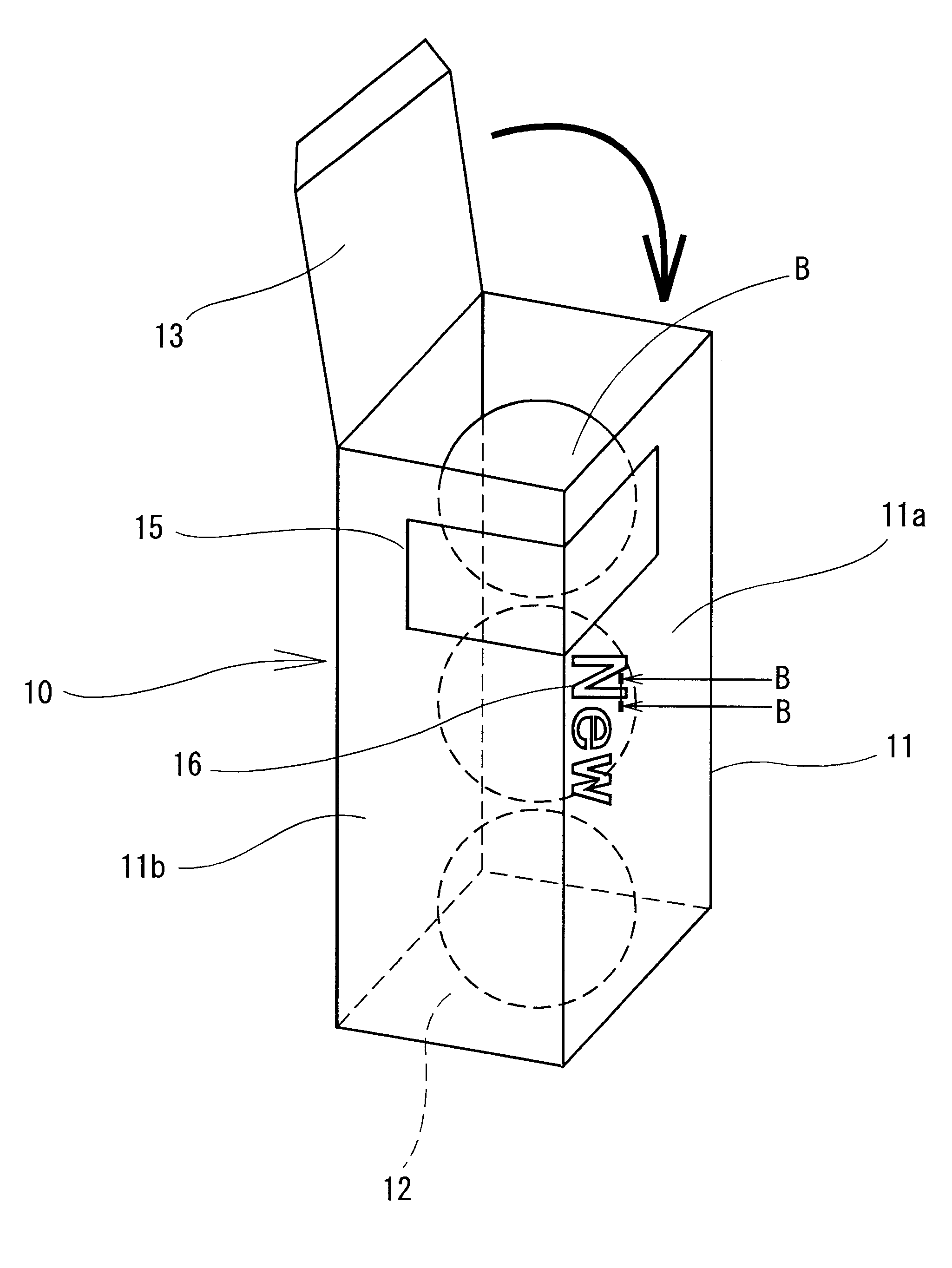 Packaging box for golf ball