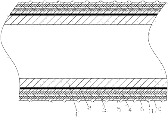 Silica gel inner lining teflon flexible pipe and manufacturing technology thereof