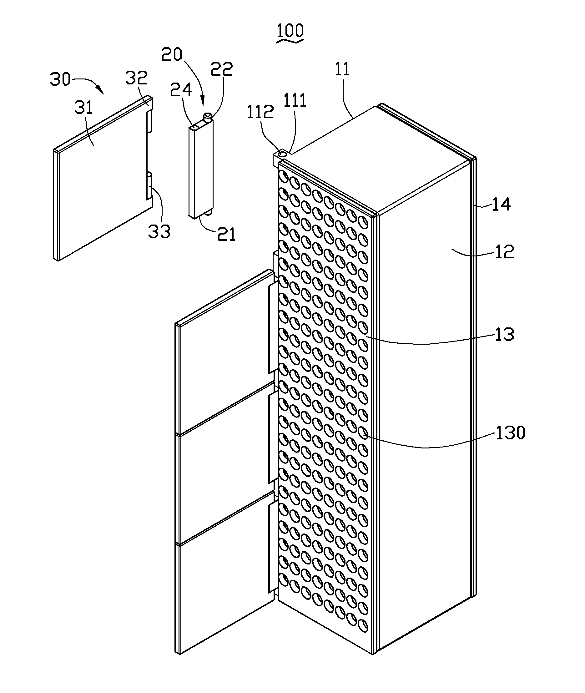 Server rack and electronic system incorporating the same