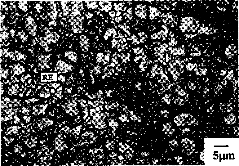 High creep resistance rareearth contained tin base leadless soldering-flux and preparation method thereof