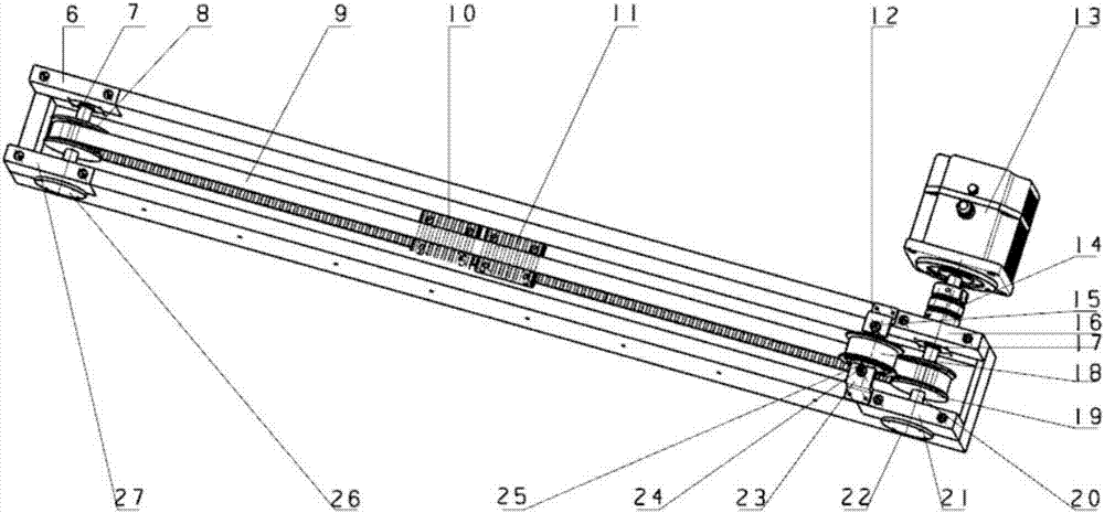 Flexible reciprocating straight-line type seedling separating device of pot seedling transplanter