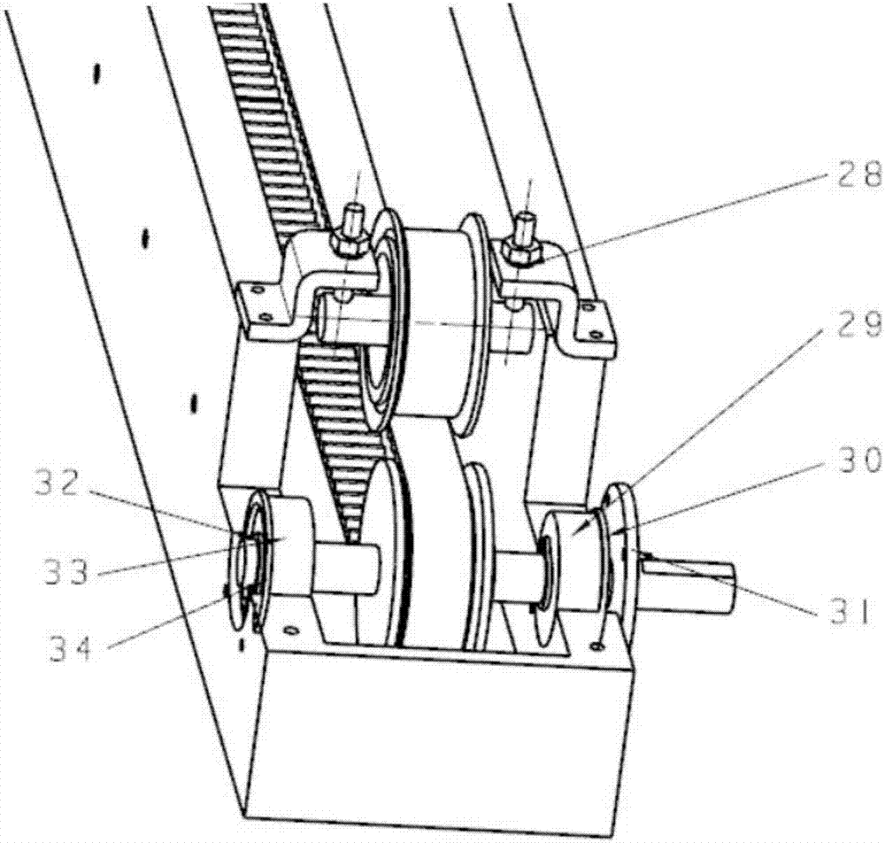 Flexible reciprocating straight-line type seedling separating device of pot seedling transplanter