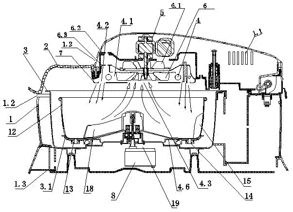 Codirectional stirring oven and related method thereof