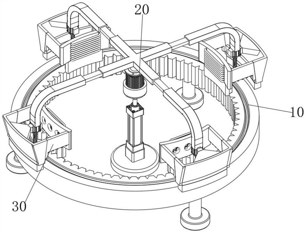 Lifting-based variable pitch bearing trepanning equipment beneficial to drilling